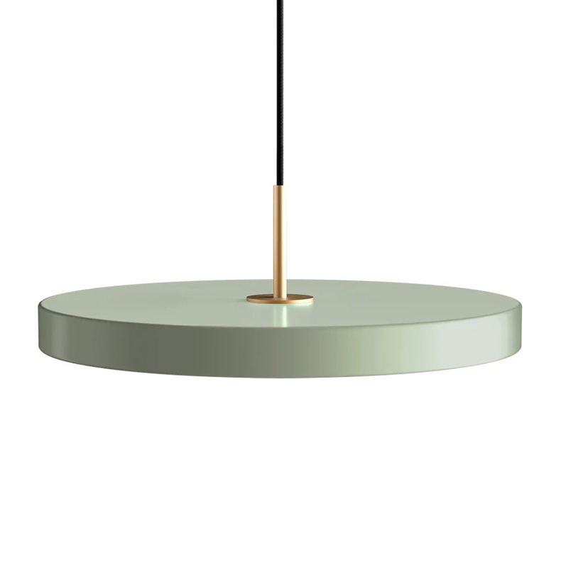 Asteria Nuance Olive Pendant Lamp with Brass Top